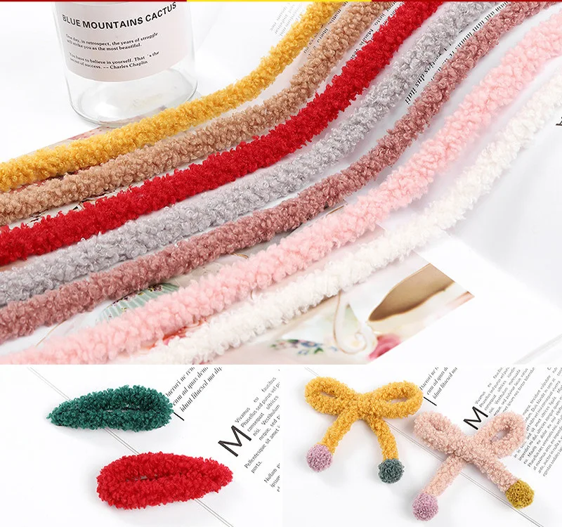 

10mm Wideteddy Velvet Hollow Soft Rope Satin Ribbon Bowknot Diy Material Handmade Earrings Hair Accessories Decorative Ribbon