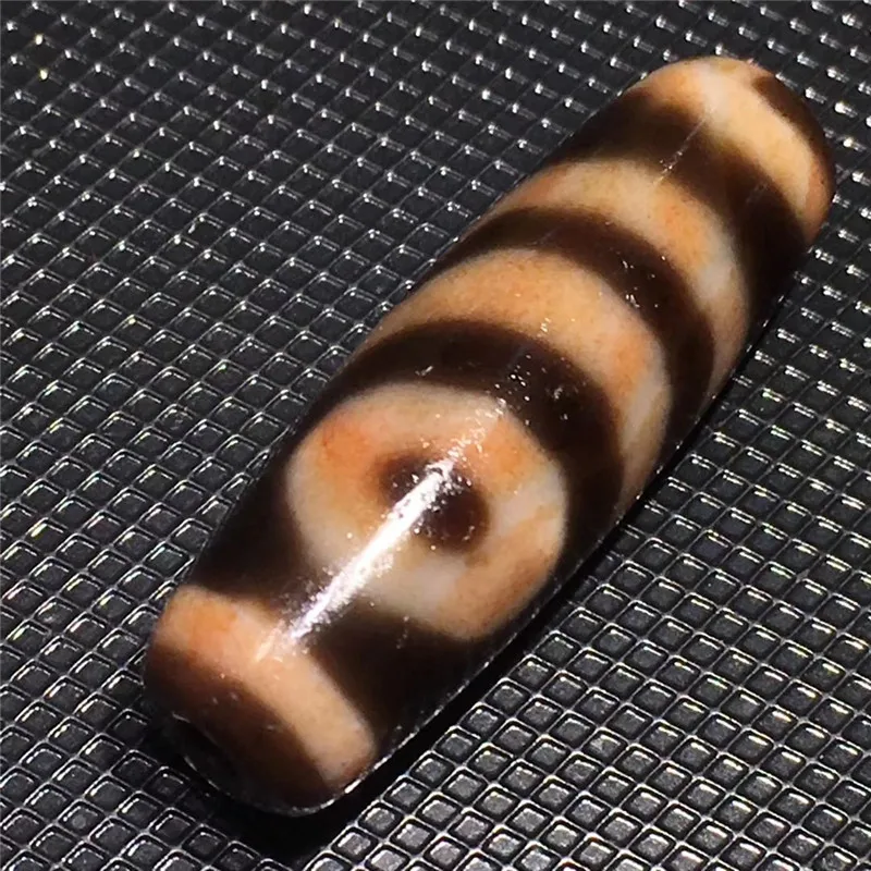 

190704-2 Special Patterns Sun+Moon Cinnabar Dzi beads full of cinnabar dots Big Wisdom Totem Amulets Talisman Treasure