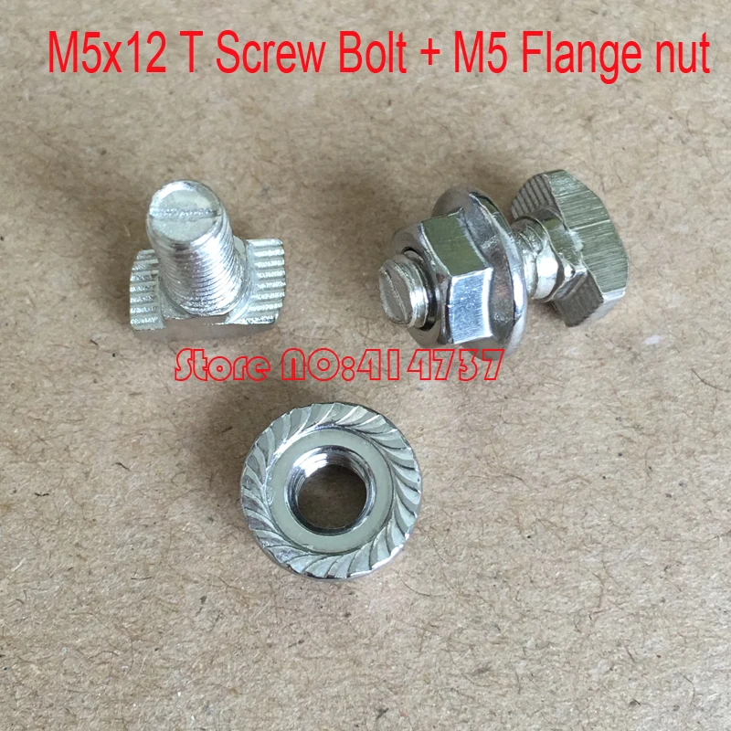 PSCCO 10pcs M6x20mm T Bolt Screw Fastener with M6 Flange Nuts Set T-Bolt Industrial Aluminum Profile Accessories PSCCO 10pcs M6x20mm T Bolt Screw Fastener with M6 Flange Nuts Set T-Bolt Industrial Aluminum Profile Accessories
