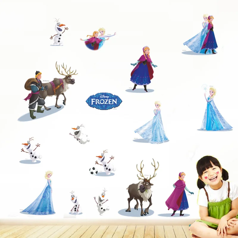 Disney Kids DIY sticker frozen Puzzle Children's room decoration kindergarten stickers cartoon autocollant enfant top quality Disney Kids DIY sticker frozen Puzzle Children's room decoration kindergarten stickers cartoon autocollant enfant top quality