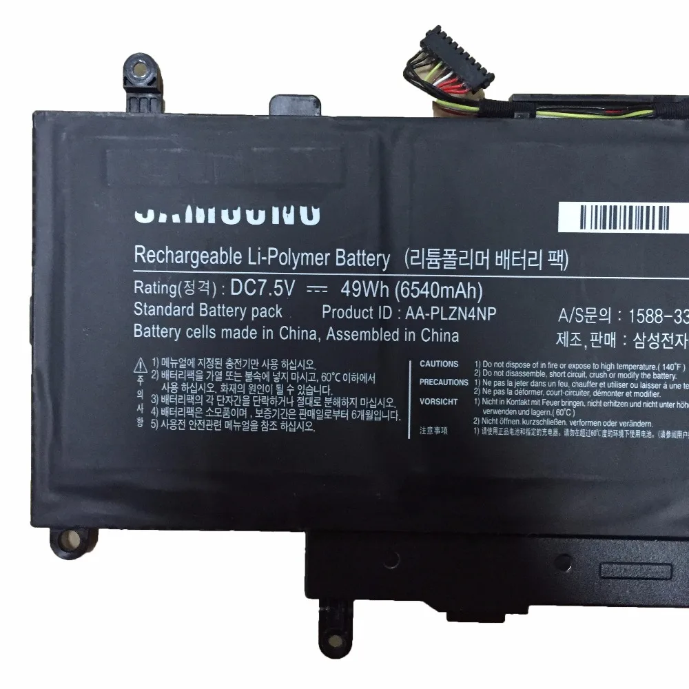 7,5 V 49Wh 6540mAh AA-PLZN4NP AA-PLZN4NP аккумулятор для samsung PRO(Xq700t1c-a52) XE700T1C XQ700T1C-A52 1588-3366