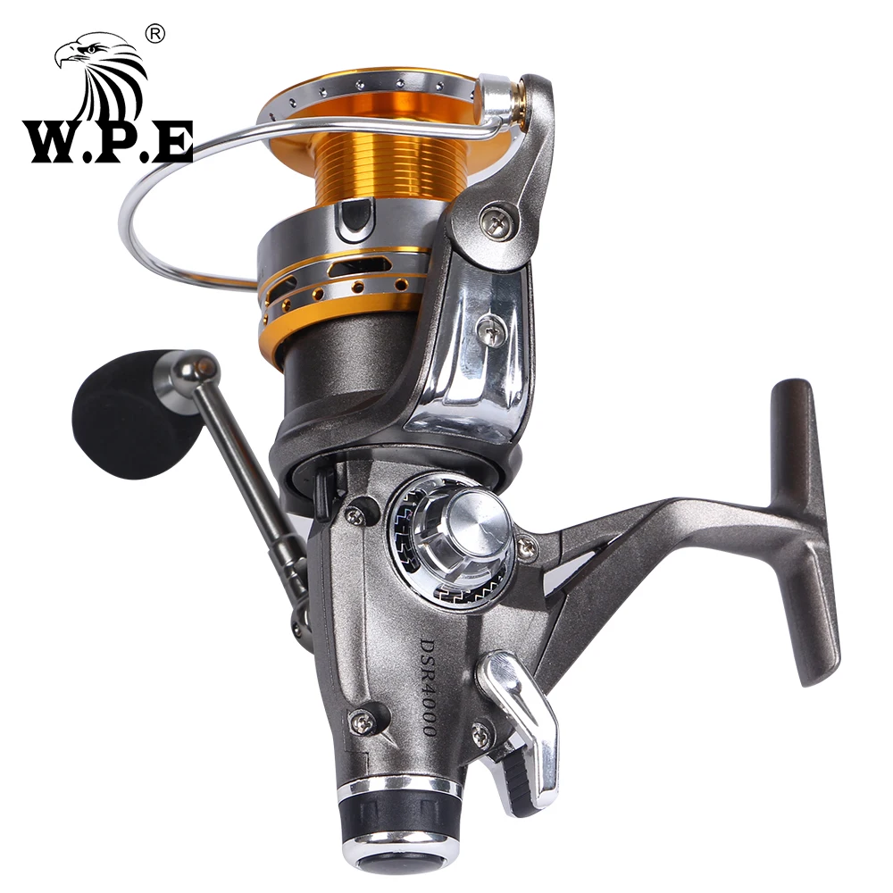

W.P.E 4000,5000,6000 Double Brak Spinning Fishing Reel Max Drag 8KG Long cast Full metal Fishing Spinning Carp Reel
