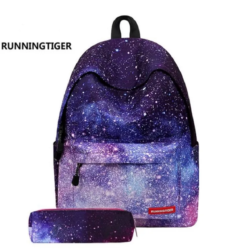Star Universe Printing Women font b Backpack b font Children School Bags For Teenager Girls font