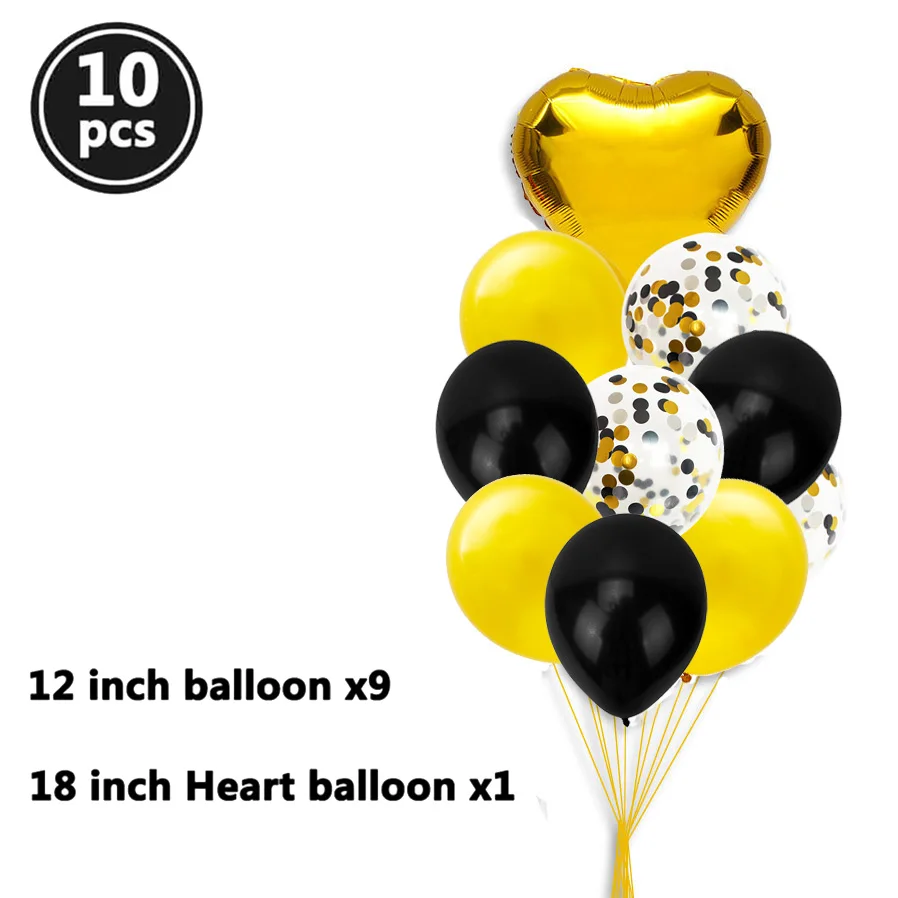 24 шт. 30 40 50 60 70 Фольга воздушные шары для дня рождения реквизит для фотографий 30th 40th 50th 60th лет фотобанк украшения для взрослых - Цвет: 10pcs