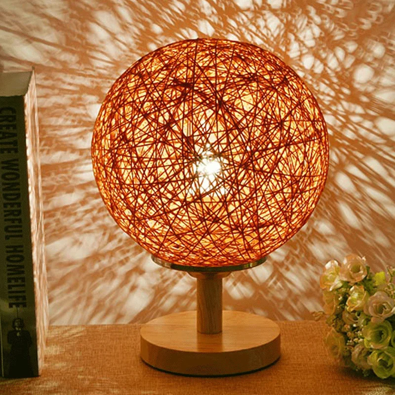 

Ball Shape Sepak Takraw Lamps Dimmable Night Lights Led Table Lamp for Livingroom Decorate