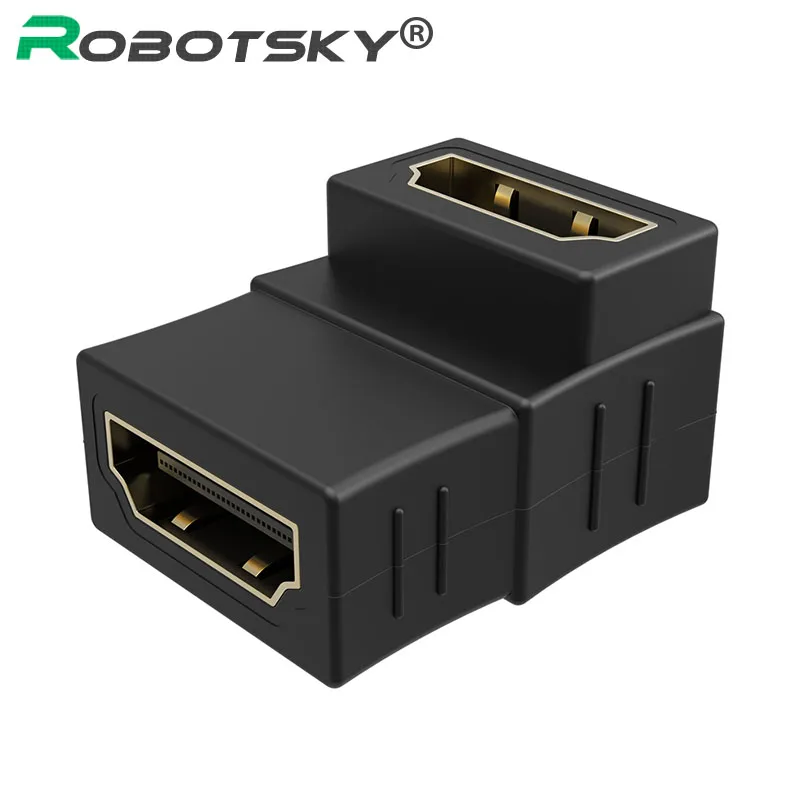 Buy Right angle HDMI to HDMI Female to Female Extend