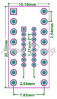 20 шт./лот встроенный лист размещено DIP16 поворота SOP16 DIP14 dip10 переходная пластина 1,27 мм