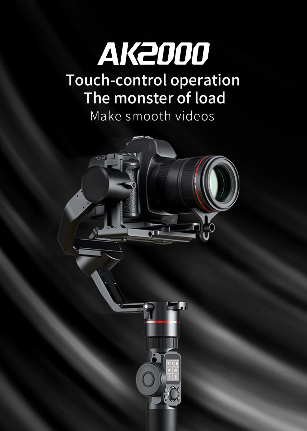 FeiyuTech Feiyu AK2000 3 оси Камера стабилизатор Gimbal для цифровых зеркальных фотокамер sony Canon 5D Panasonic GH5 Nikon 2,8 кг полезной нагрузки