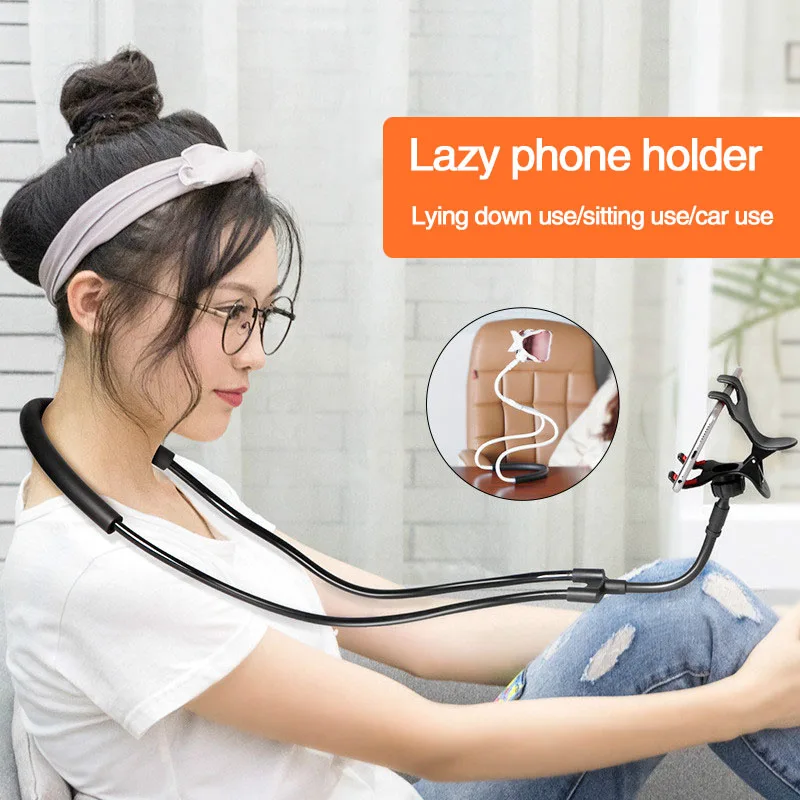 

Mobile Phone Holder Hanging Neck Lazy Necklace Bracket Bed Phones Holder Stand For iPhone Xiaomi Huawei Mobile Holder