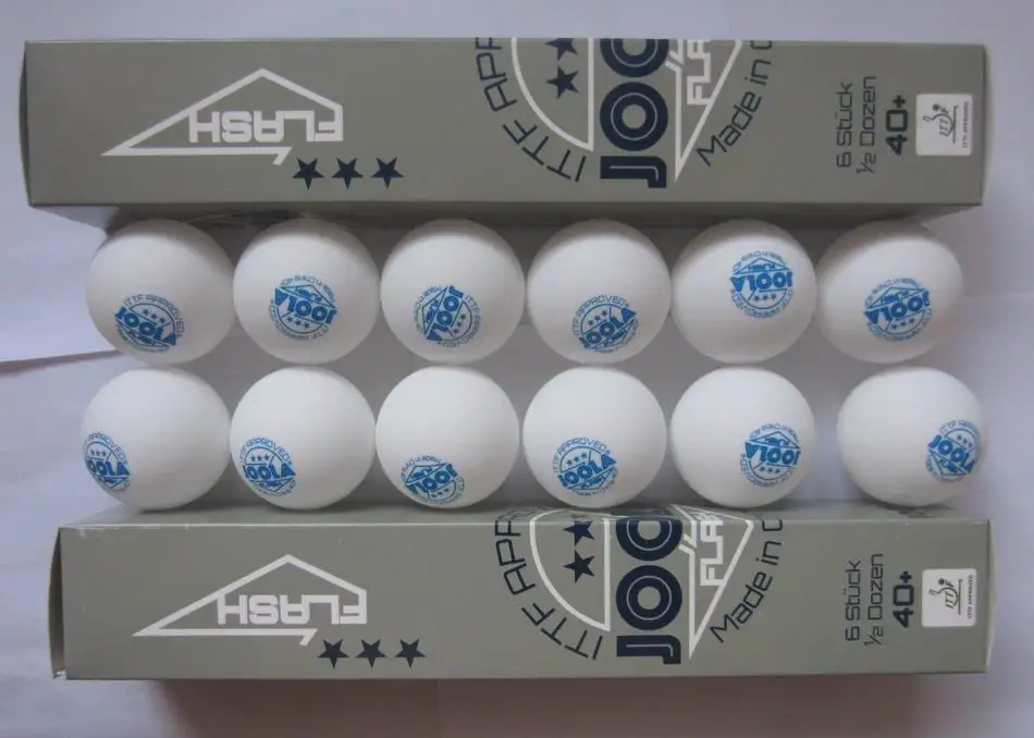 الأصلي 12 كرات/الكثير joola 3 نجمة تنس الطاولة كرات بلاستيكية سلس 40 + مادة بيضاء جديدة بينغ بونغ كرات ناشئين