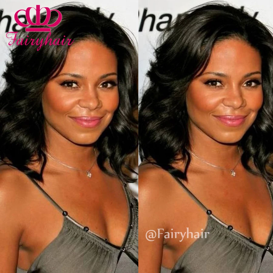 

Hot Style Short Wave Wigs With Bangs Heat Resistant Bob Wavy Synthetic Lace Front Wig For Women No Tangle Fiber Hair Wigs