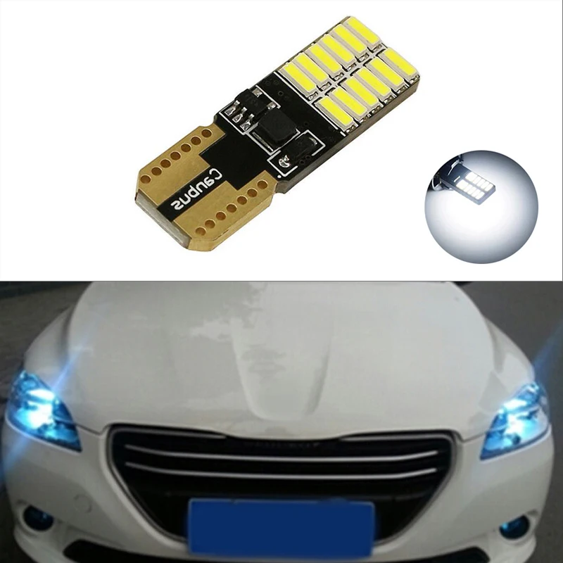 1x T10 светодиодный W5W Автомобильный 12V авто лампа габаритный фонарь парковки для