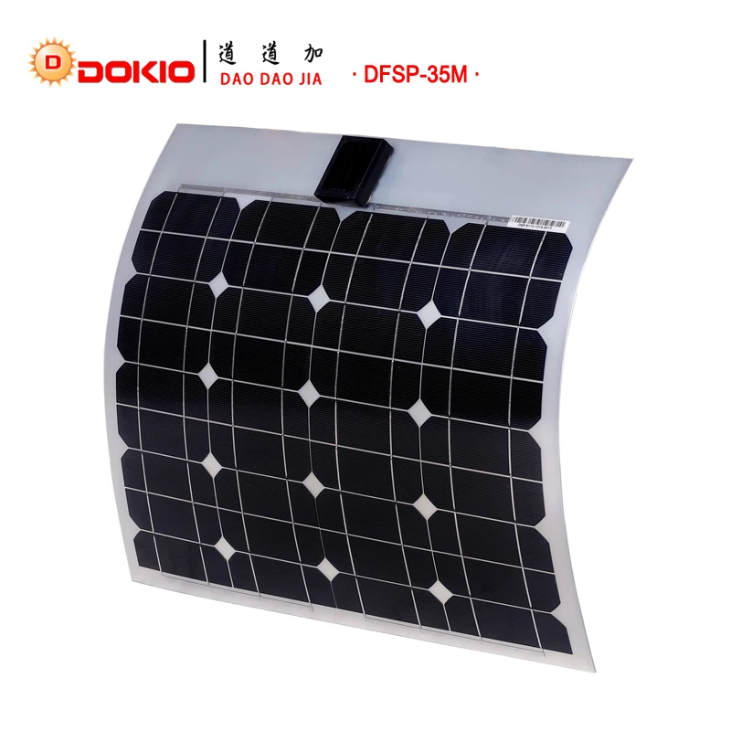 

DOKIO Brand Flexible Solar Panel 35W Monocrystalline Silicon Solar Panels China 18V 540*500*20MM Top Quality Solar Battery