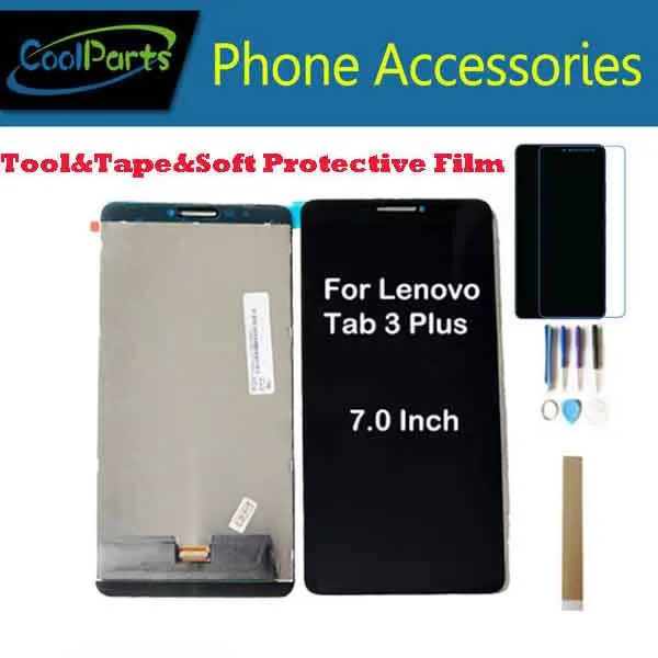 

For Lenovo Tab 3 Plus TB-7703 TB-7703X ZA1K0070RU LCD Display Screen+Touch Screen Digitizer Assembly Black White Color +Kits