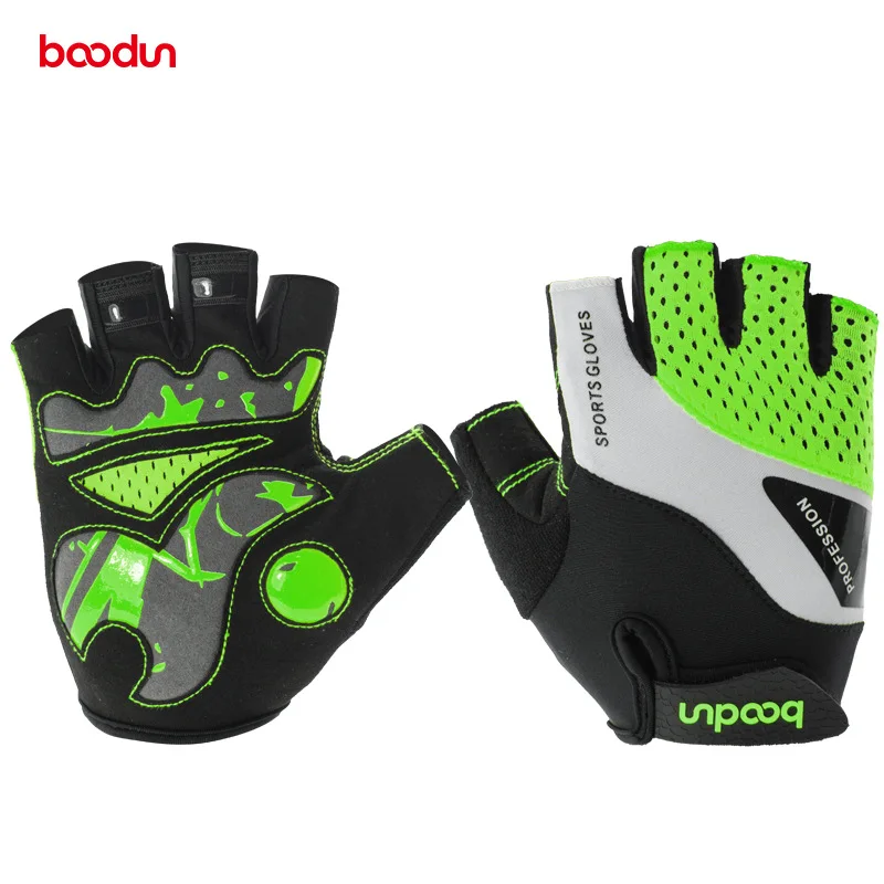 Boodun перчатки для езды на велосипеде Половина пальца летние дышащие MTB горный велосипед Спортивные Перчатки для фитнеса для мужчин и женщин Велосипедное снаряжение