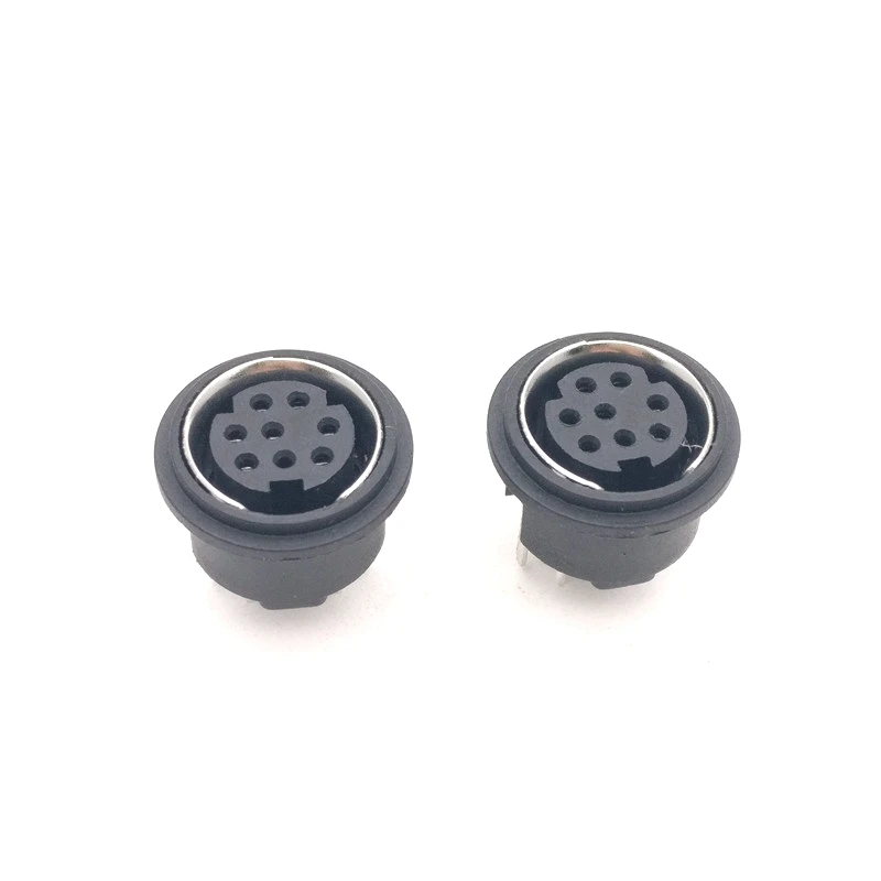 200 шт./лот S терминал/гнездо гнездовой разъем PS2 6P 6Pin Round DIP|ps2 connector|jack connectordip connectors |