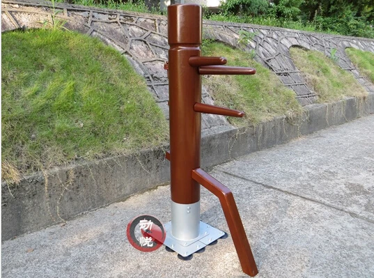 Preise Lucamino Patent Chinesische kampfkunst Wing Chun Holzpuppe sets Ip Mann Wushu übung geräte Angepasst Fedex UPS verschiffen