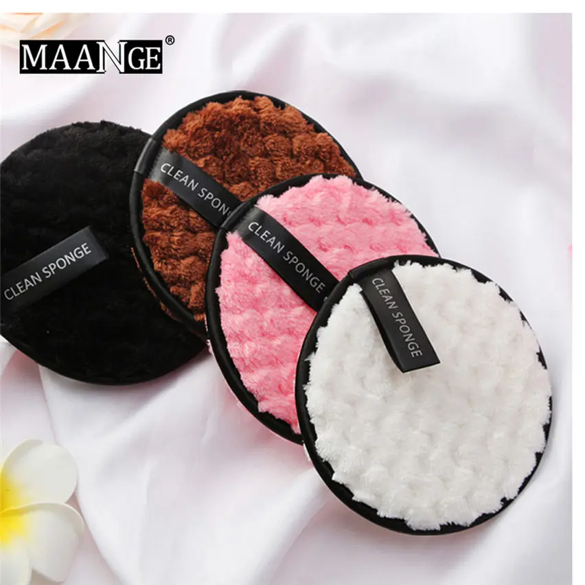 4pcs Microfiber Cloth Pads Remover Face Cleansing Towel Reusable Cleansing Makeup Cleaning Wipe reusable cotton pads FD