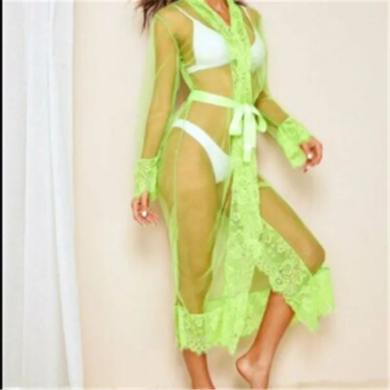 

New Trendy Women clothes Sexy Lingerie Babydoll Sleepwear Underwear transparent Lace Nightgown set Casual