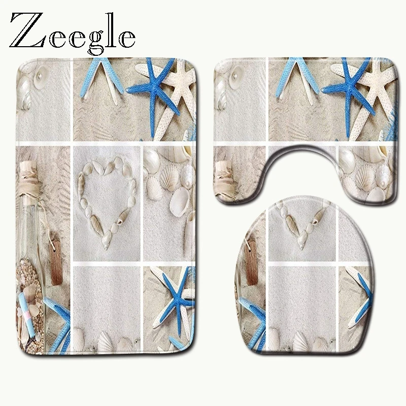 Zeegle коврик для ванной из микрофибры, коврик для ванной комнаты, коврик для ванной комнаты с подставкой, крышка для унитаза, коврик для ванной, нескользящий Быстросохнущий коврик
