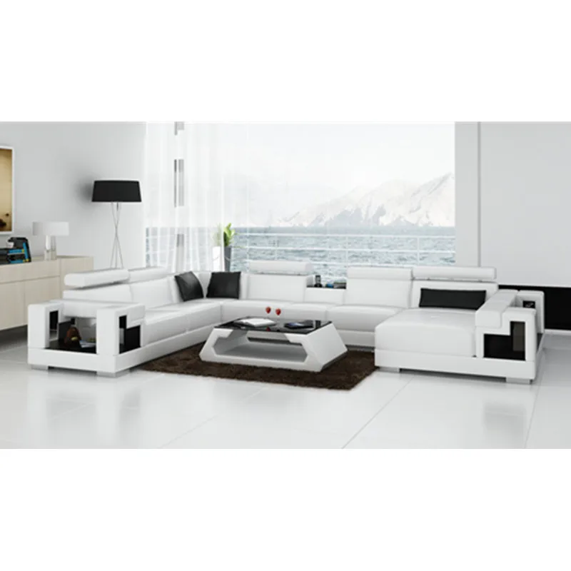 Китай fatory большой размер белая натуральная кожа lving комната диван|sofa sofa|leather sofa