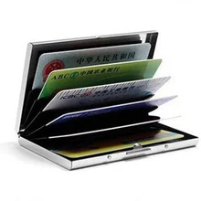 1 шт. Алюминиевый металлический кредитный держатель для карт тонкий Анти-сканирующий RFID блокирующий кошелек Чехол Защита визиток