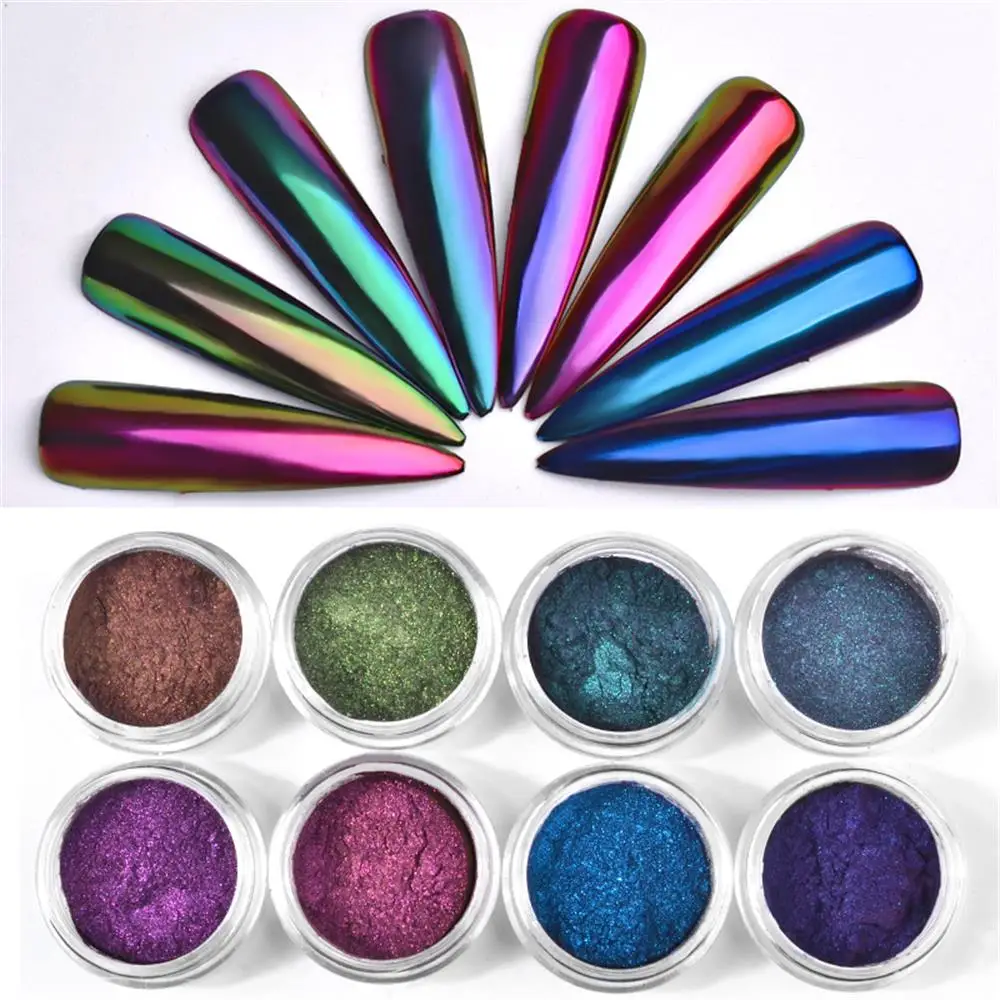 

1 Box 0.3g Mirror Nail Glitters Powder DIY Nail Chrome Pigment Dust Manicure Nail Art Decoration Tools Dust Nail Art