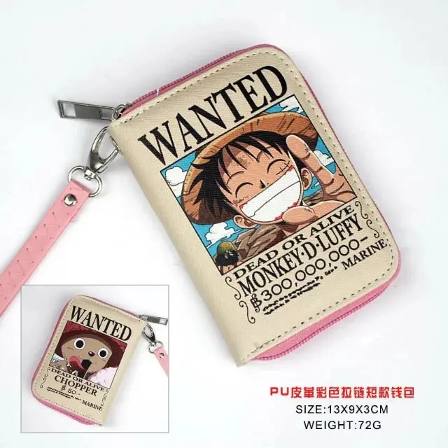 

Cartoon wallet Many models color zipper short wallet
