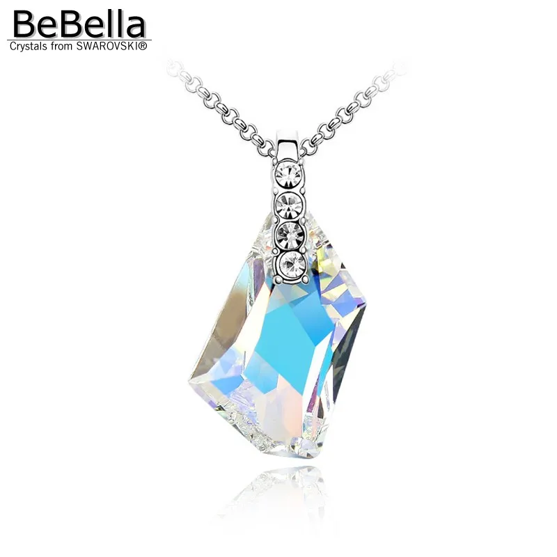 BeBella De Art фантастический камень кулон ожерелье с кристаллами от Swarovski