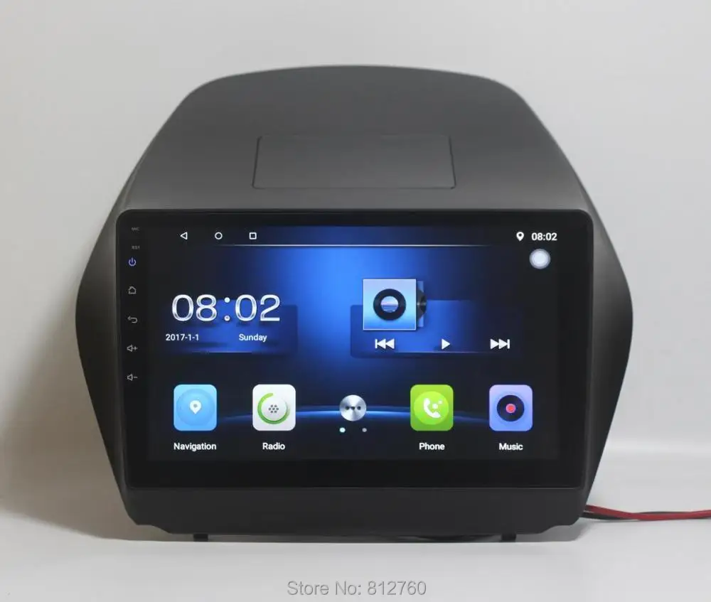 Perfect Nedehe 9 inch Quad core Android 8.0 car radio for Hyundai IX35 Tucson 2009 2010 2011 2012 car dvd gps multimedia player 9