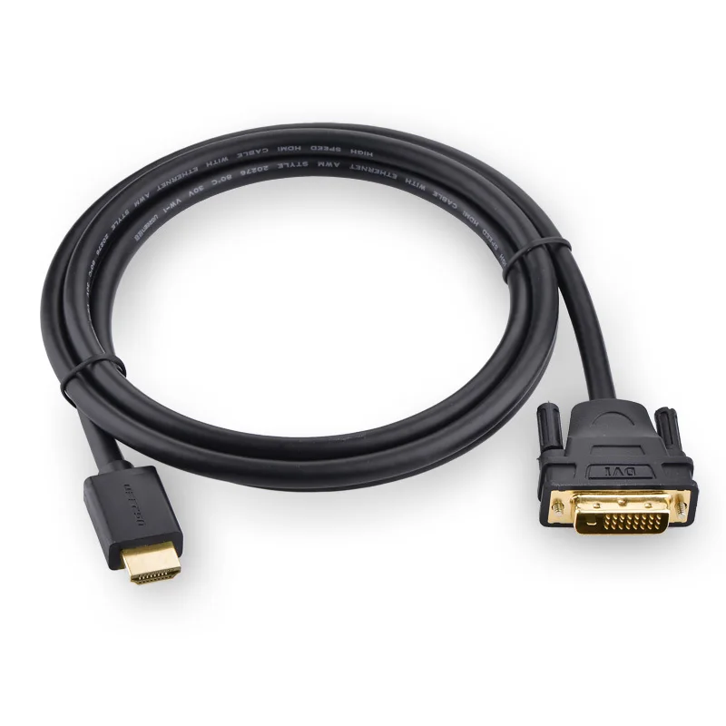 Высокое качество HDMI к DVI DVI-D 24+ 1 pin адаптер Кабели 3D1080p для lcd DVD HDTV xbox PS3 высокоскоростной hdmi кабель