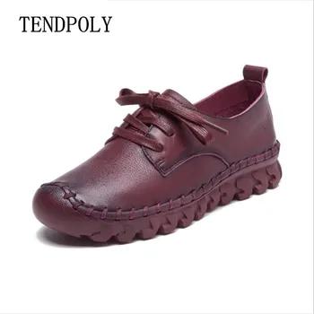 

2018 New Spring summer style handmade handmade women's shoes size (35-41) solid color round head comfortable soft bottom shoes