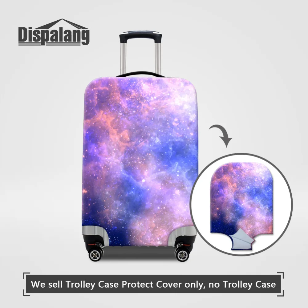 Dispalang Вселенная Галактика принт эластичный багаж защитный чехол для 18-30 дюймов чехол пылезащитный чемодан Крышка дорожные аксессуары
