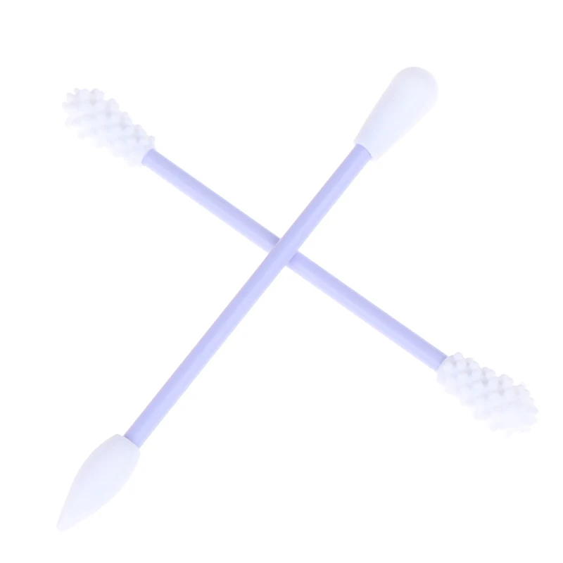 2 шт многоразовые ватные палочки для чистки ушей Косметические Силиконовые палочки для чистки макияжа и касания
