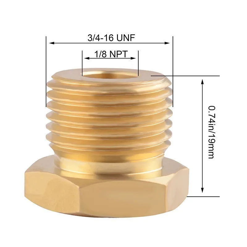 Адаптер SPEEDWOW 1/8 NPT с переходным соединением X Matric Thread-Bras 1 шт. адаптер датчика температуры масла из латуни - Название цвета: Оранжевый