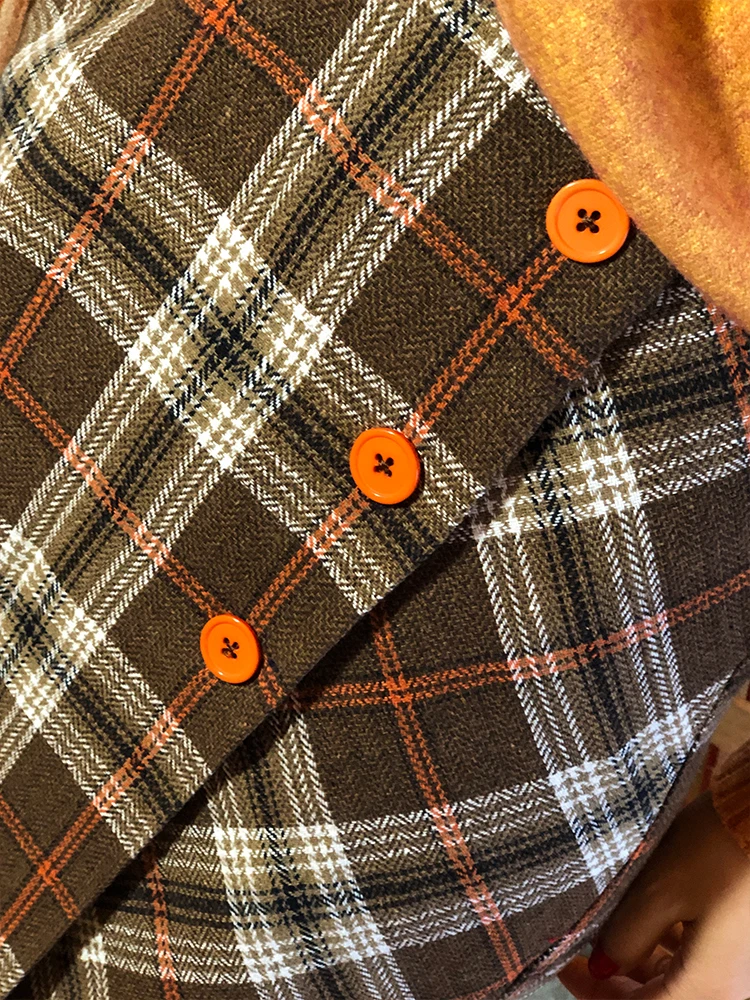 D'hiver La New Velours Longue Jupe En Plus Automne Haute Britannique De Et Plaid Une 2018 Ligne Taille Hfq6I