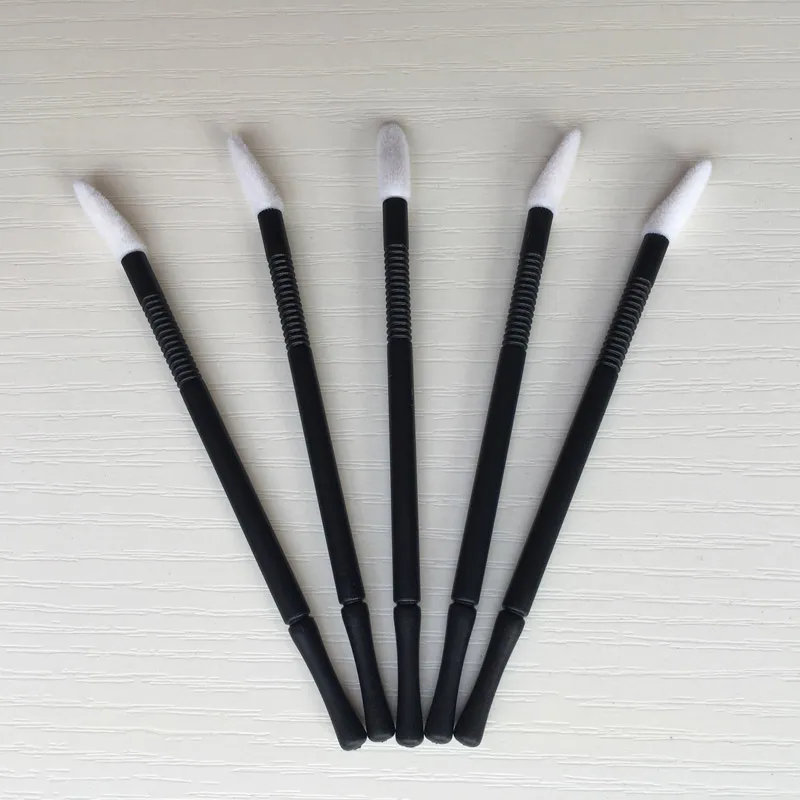 200pcs Flexible Flat Tips One off Disposable lip Brush Lipstick Wand