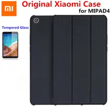 Смарт Wake-Sleep Xiao mi Pad 4 8 mi pad4 Plus 10 чехол из искусственной кожи Тонкий флип Xiao mi pad 4 8. 0 10,1 дюймов чехол+ стеклянная пленка