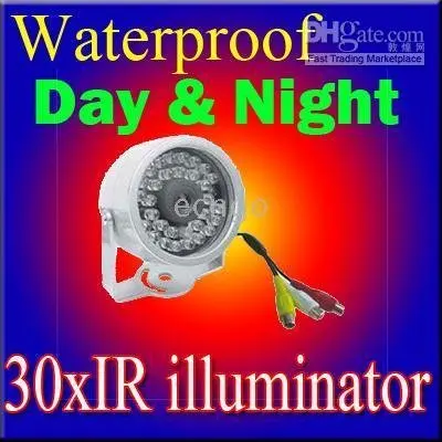 

Night Vision CCTV Camera PAL/NTSC - 30 LED Infrared CCTV Color Wired Security IR Camera