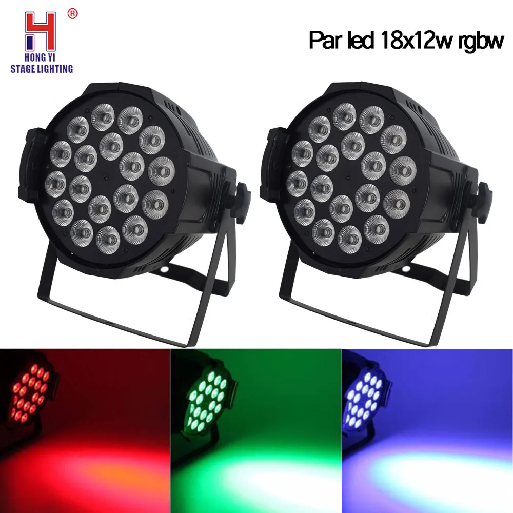 

Led par 18x12w aluminum par light RGBW Color mixing wash effect with DMX control for disco dj music Xmas 2pcs/lot