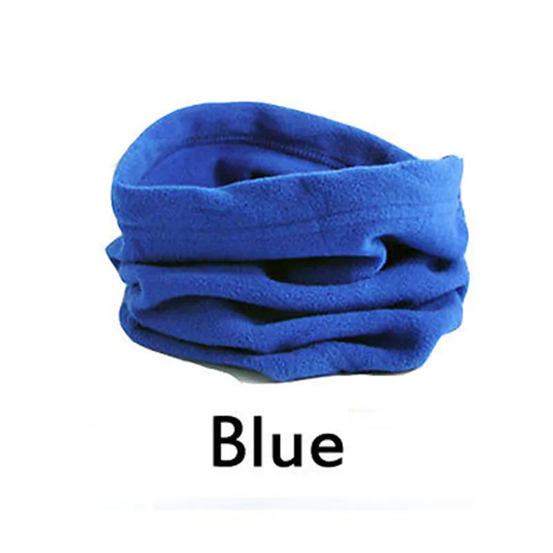 1-Blue 1 шт. горячая Распродажа модный унисекс женский мужской зимний весенний Повседневный теплый флисовый шарф-хомут для шеи теплая маска для лица шапочки - Цвет: 1-Blue