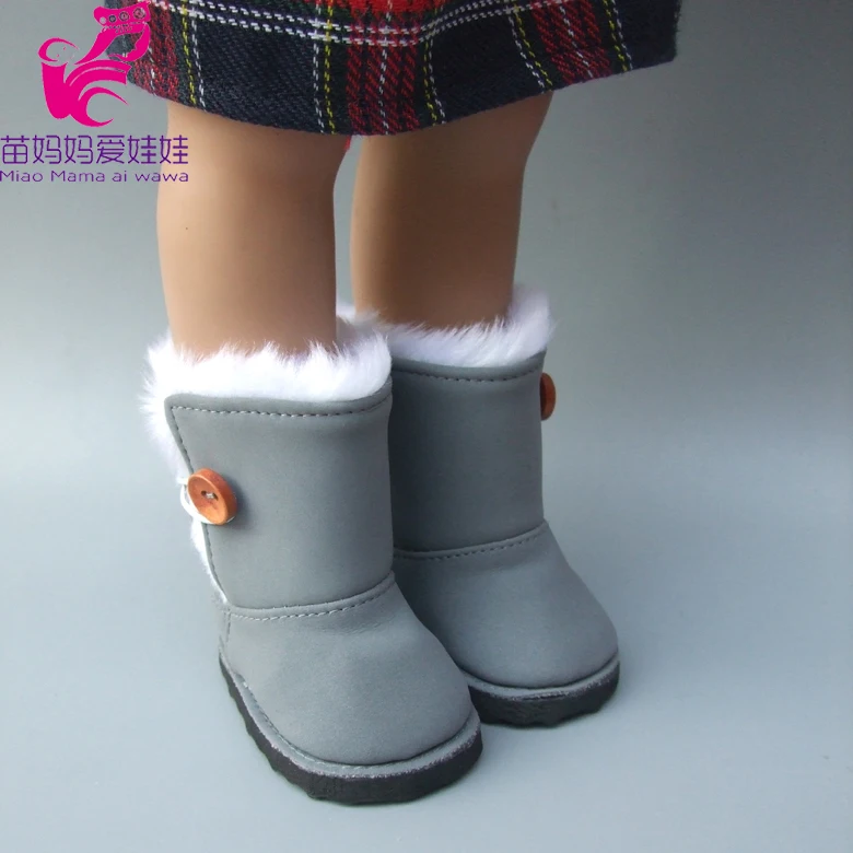 18 inch 45CM American Girls font b Dolls b font Fur Snow Boots shoes for Alexander