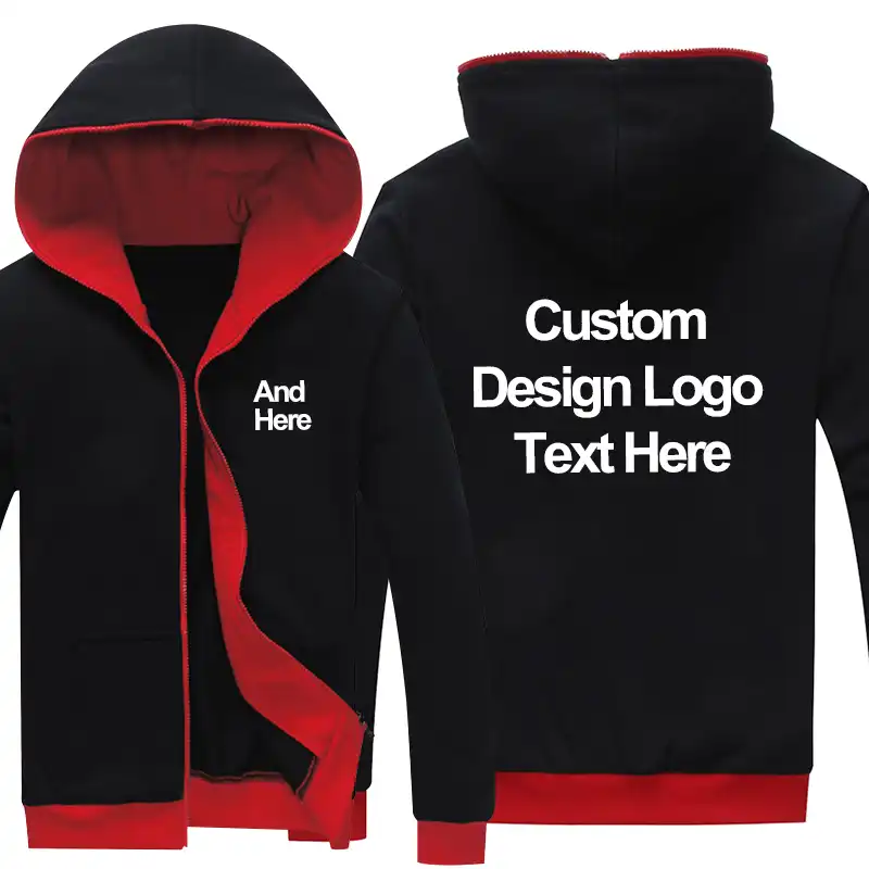custom red hoodie