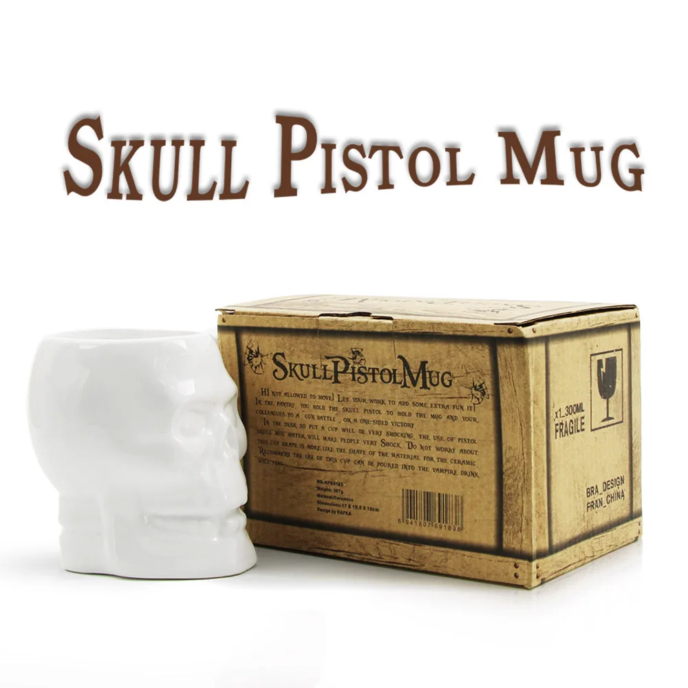 1 шт. керамическая кружка для кофе в виде черепа|mug skull|coffee mugs tea cupgun mug coffee |