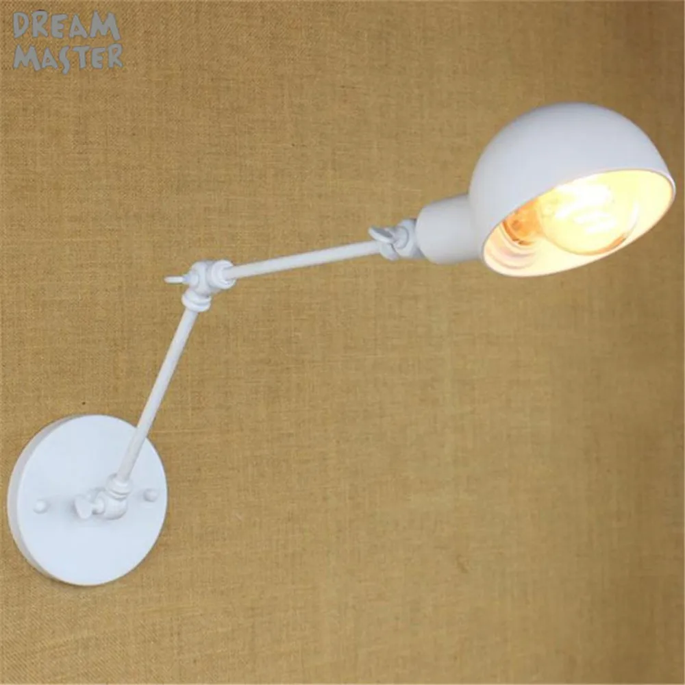  modern wall lamps white lighting Adjustable Work Lamp swing arm sconce Bedside Wall Lighting sconce - 32557313447