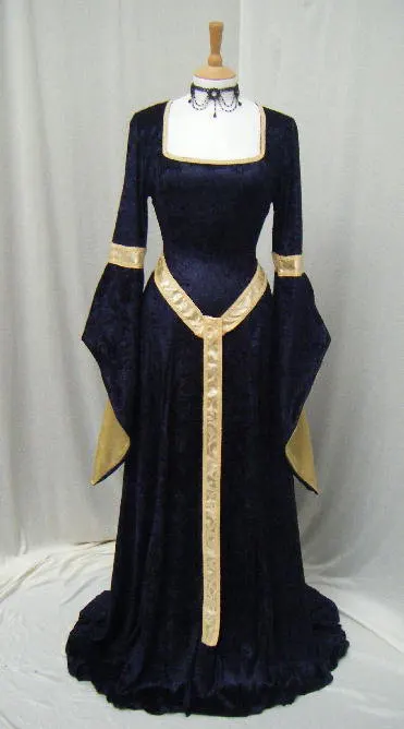 Эльфийское платье средневекового Ренессанса сказочное платье на заказ все размеры - Цвет: Черный