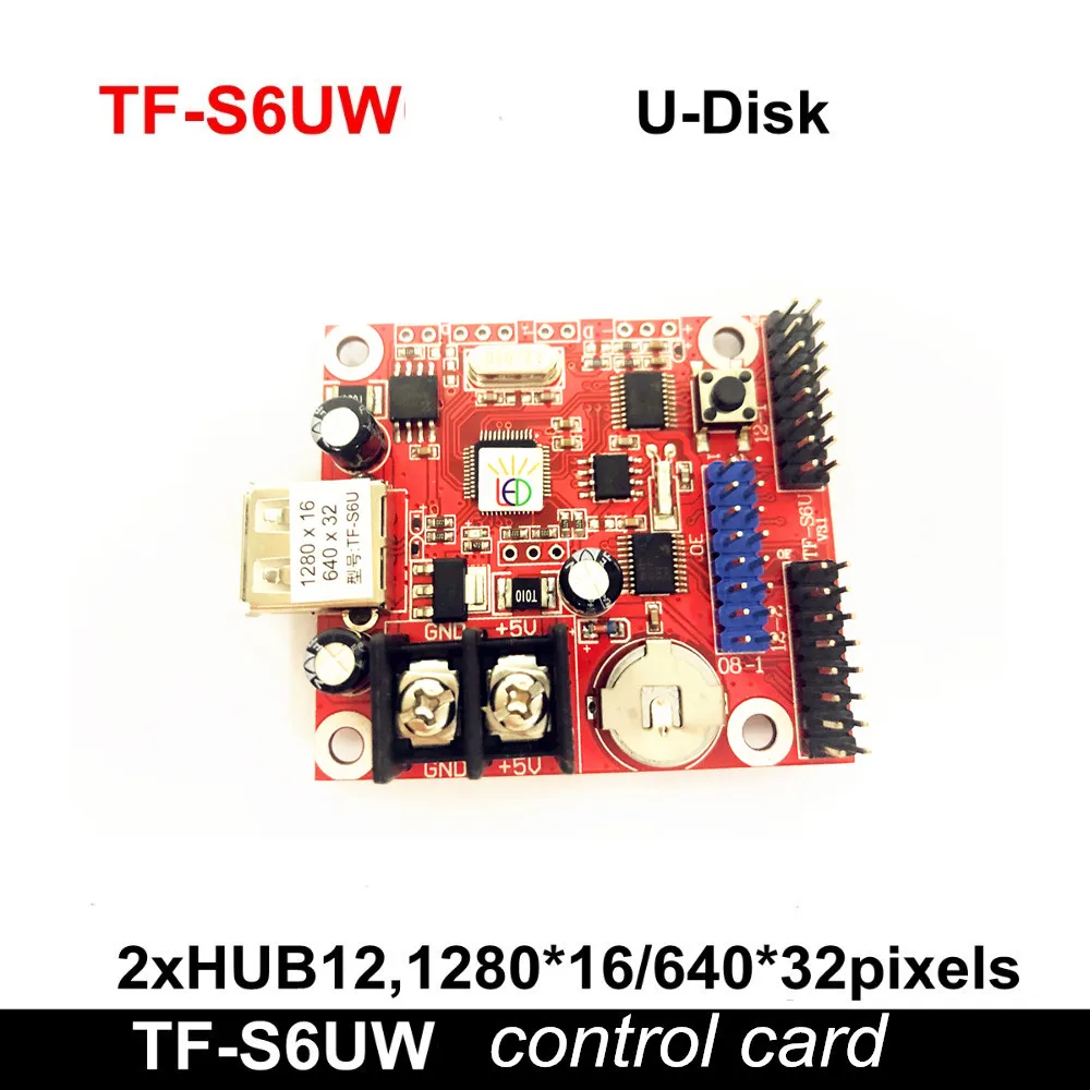 Поддержка карт флеш-накопителей TF-S6U(Замените TF-S5U) светодиодный Управление карты,, Wi-Fi, P10 одинарными и двойными Цвет светодиодный Дисплей светодиодный Управление;