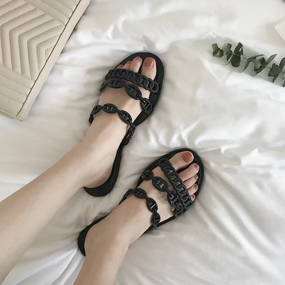 Складной ПВХ туфли без каблуков pantuflas mujer женские пляжные летние шлепанцы с