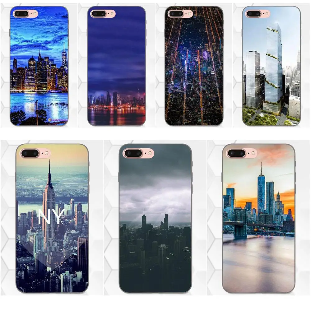 Для Xiaomi Redmi Note 2 3 4 4A 4X 5 5A 6 6A Plus Pro S2 Y2 мягкий хипстерский чехол New York City View Sky Landscape |