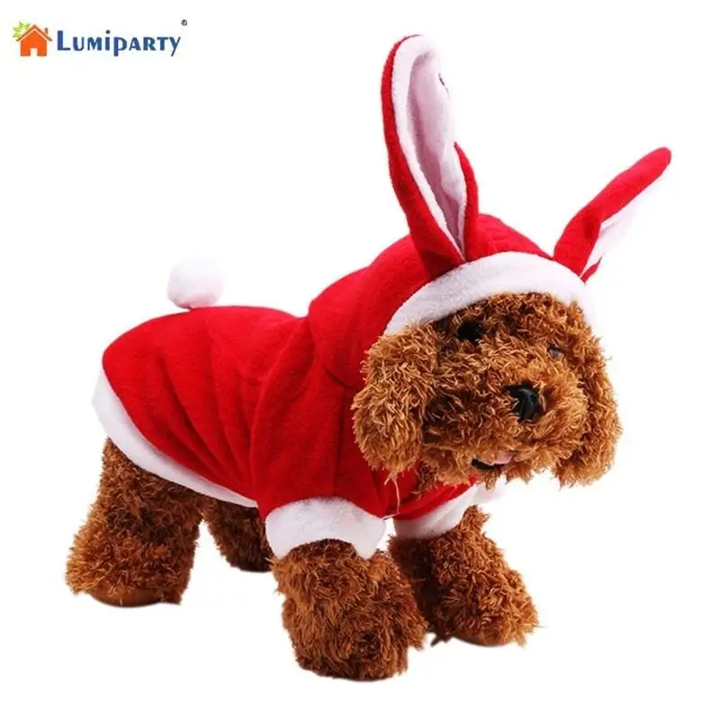 LumiParty милый креативный стиль Rabit с большими ушами хлопковое пальто для домашних